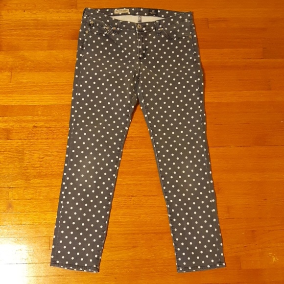 Ag Adriano Goldschmied Denim - Adriano Goldschmied stevie ankle polka dot jeans